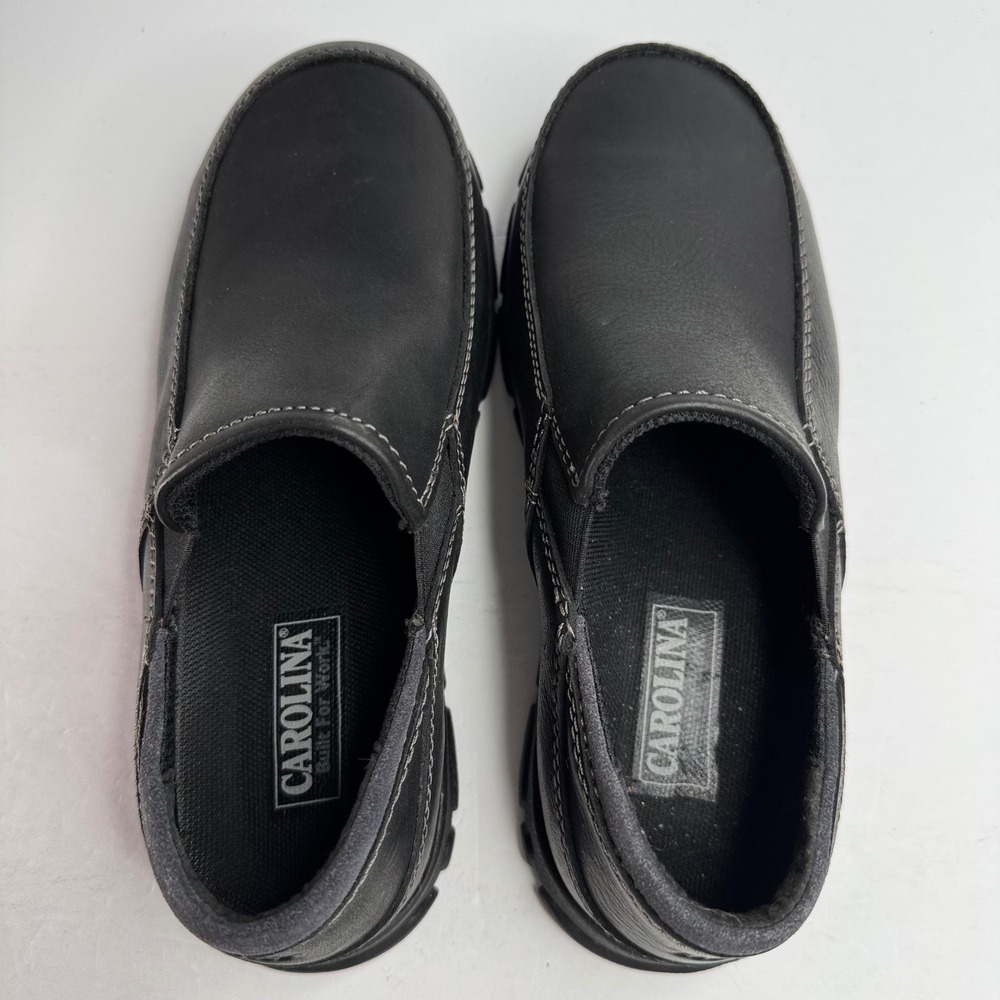 Carolina CA5672 Womens Black Leather Slip On Work Shoes Oil Slip Resistant 8 W - Picture 5 of 7